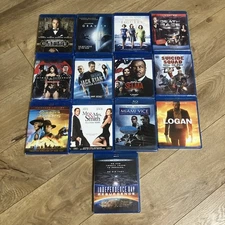 13 New & Used Blu Ray Lot Logan Miami Vice Dc Batman, Superman gravity Gatsby