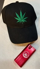 Red Aluminum dugout w/ bat  w/  Hat BOTH BRAND NEW