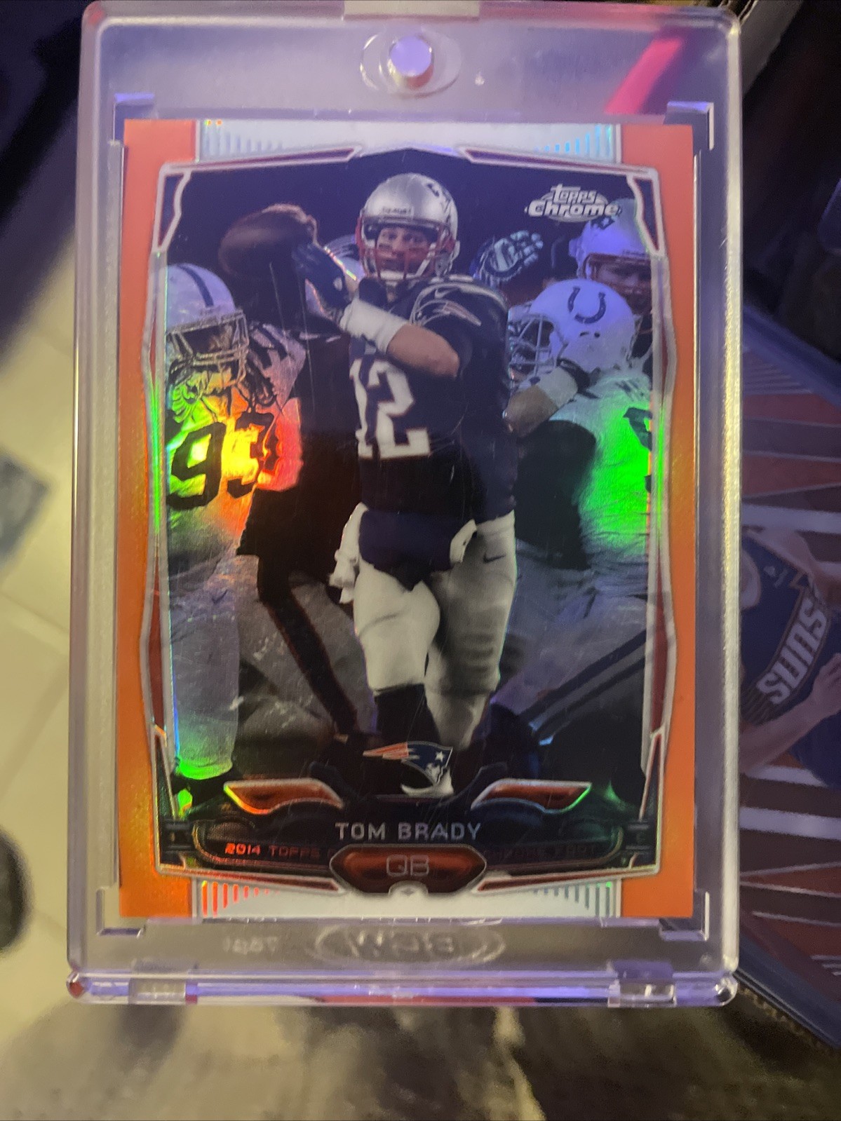 2014 Topps Chrome - Tom Brady #62 Orange Refractor