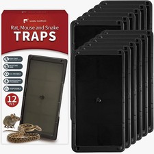LULUCATCH Super Heavier Mouse Traps 12 Pack for Mice  Snakes with Non-Toxic Glu