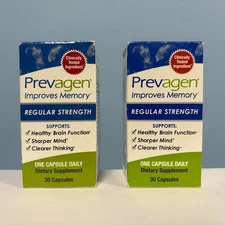 2x Prevagen Regular Strength 30 Capsules 10 mg Apoaequorin Authentic New in Box