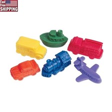 Mini Motors Counters Set 72 Pieces Soft Rubber Vehicles Early Math Learning Toys