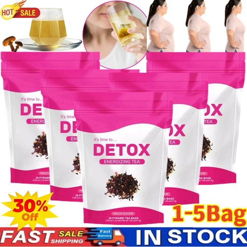 Lulutox Detox Tea - Tutto Naturale, Supporta Peso Sano, Aiuta a Ridurre il Gonfiore