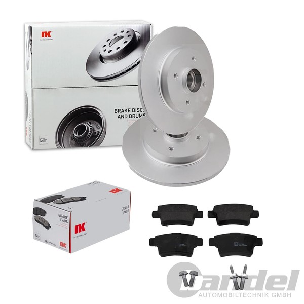 NK Bremsscheiben + BelÄGe Hinten Passend FüR Citroen C4 Grand / Picasso-image