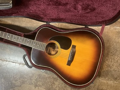 Morris W-30 vintage acoustic guitar made in Japan sunburst finish