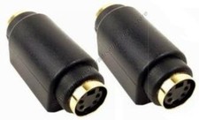 SVHS,S-Video,Super VHS,4pin Coupler,cable Joiner, cord Adapter Female-F, TV/DVD