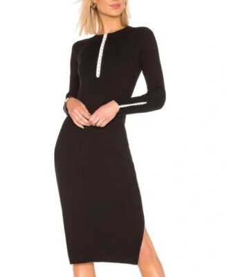 Rag & Bone Brynn Rib Dress in Black Size S | eBay