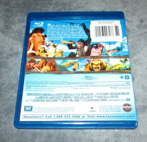 Ice Age Continental Drift (Blu-Ray, 2012) Fast Shipping - Picture 2 of 2