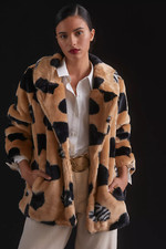 Maeve Hearts Faux Fur Coat-xl-$198 A645