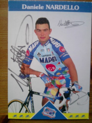 CARTOLINA CARD DANIELE NARDELLO AUTOGRAFO SIGNED MAPEI CICLISMO CYCLING |  eBay