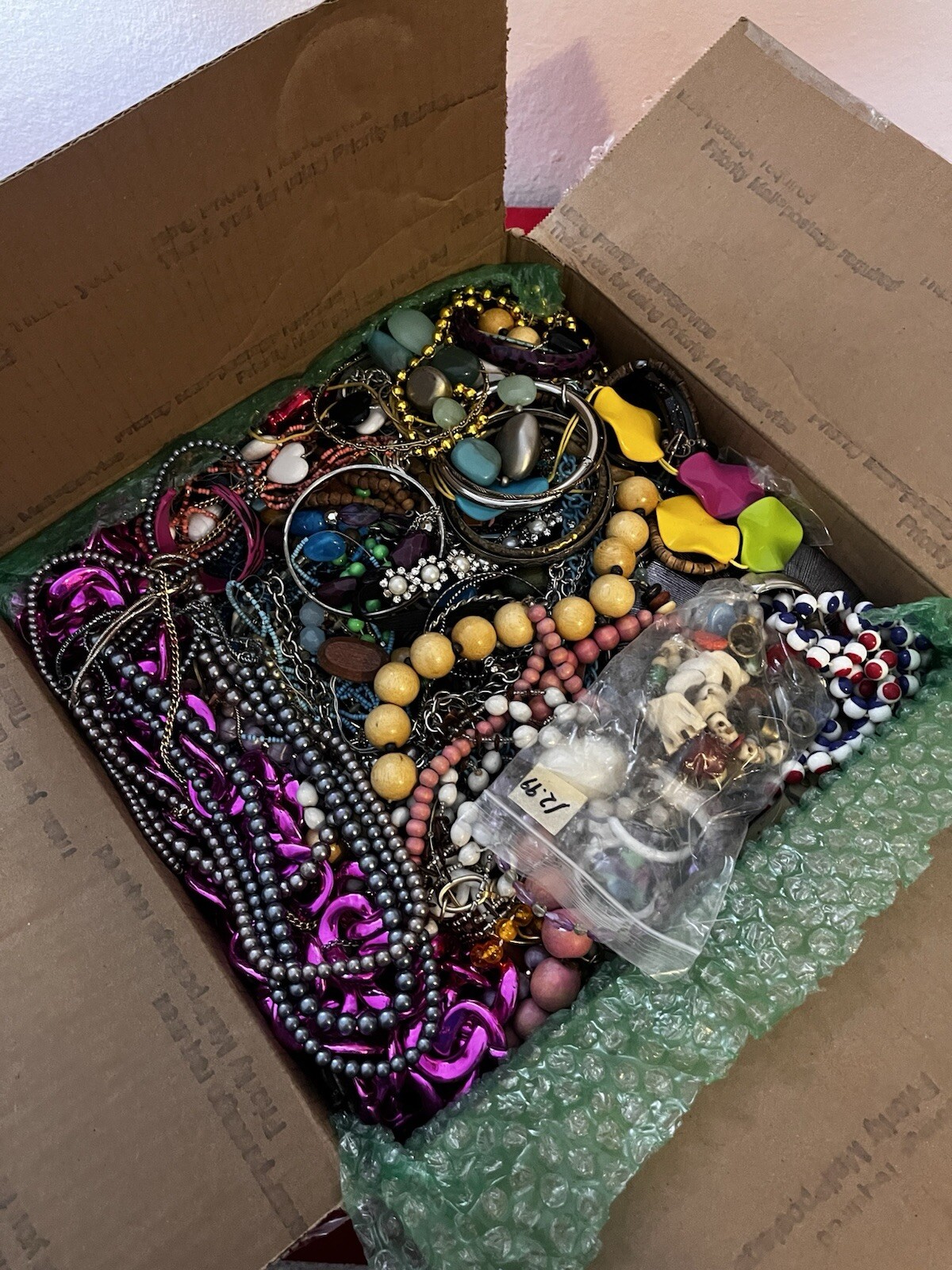 HUGE 20 POUNDS JUNK JEWELRY LOT Wear Repair Salvage Harvest Craft Sold As Is