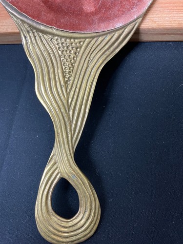 Vintage Brass Hand Mirror Deco/Nouveau Nude - Picture 6 of 7