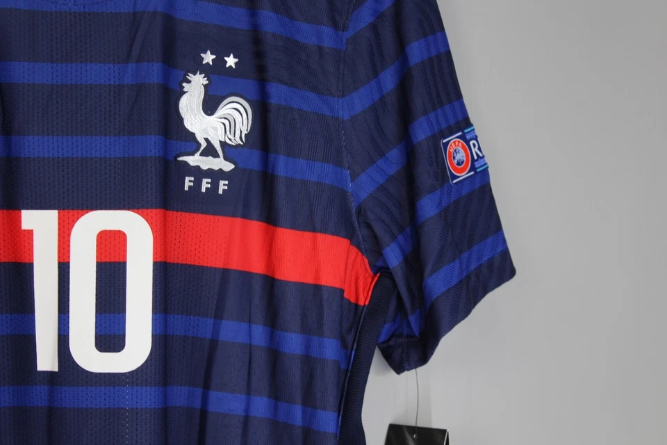 CAMISETA DE FUTBOL LOCAL SELECCIÓN FRANCIA VAPOR 2020 2021 AUTÉNTICA #10 BENZEMA Foto 4 de 4