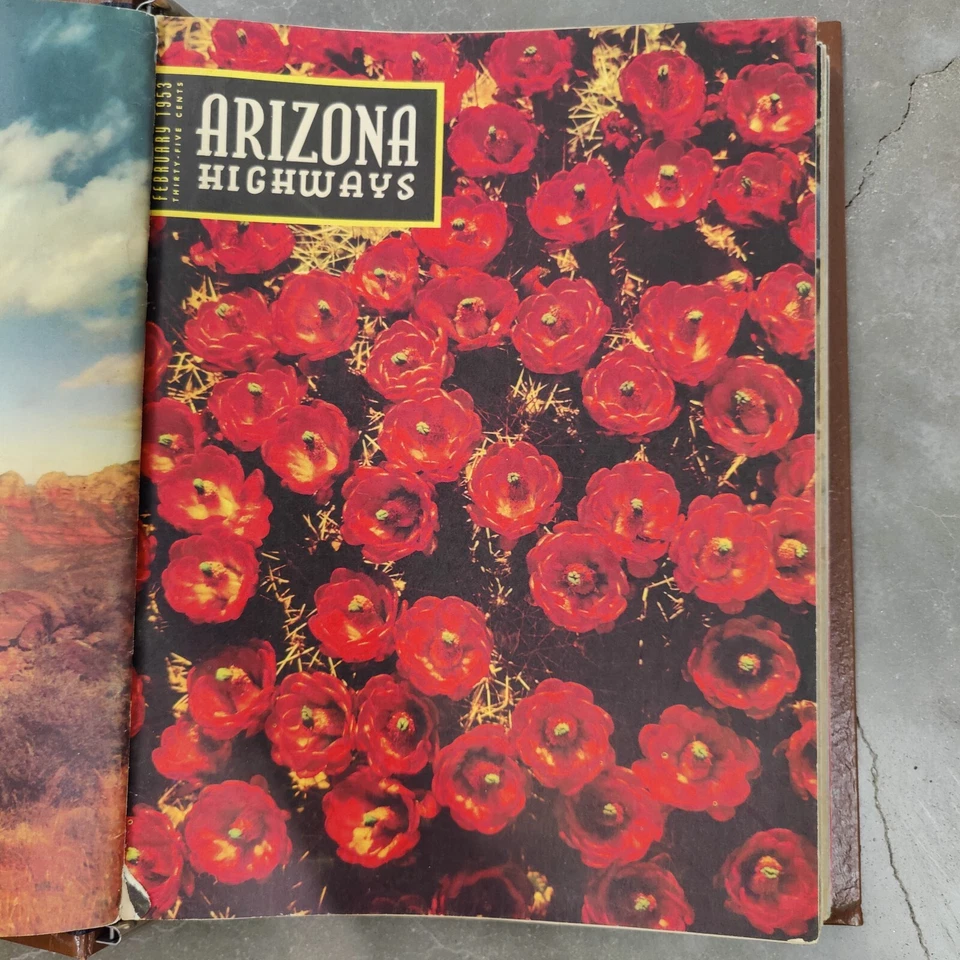 RARE 1953 ARIZONA HIGHWAYS 12 ISSUES COMPLETE FULL YEAR BINDER JANUARY- DECEMBER Foto 4 de 4