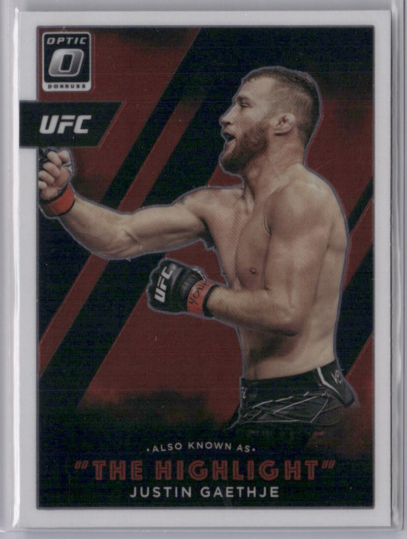 その他 2022 Donruss Optic UFC JUSTIN GAETHJE 2022 Panini Donruss Optic UFC - Blue Velocity Prizm #98