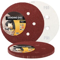 10X Schleifpapier 150Mm Klett P60 Schleifscheiben SchleifbläTter Schmirgelpapier