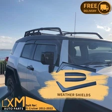 Luxury Weather Shield Window Visor Suits for FJ CRUISER 2011-2022 Tinted 4pcs