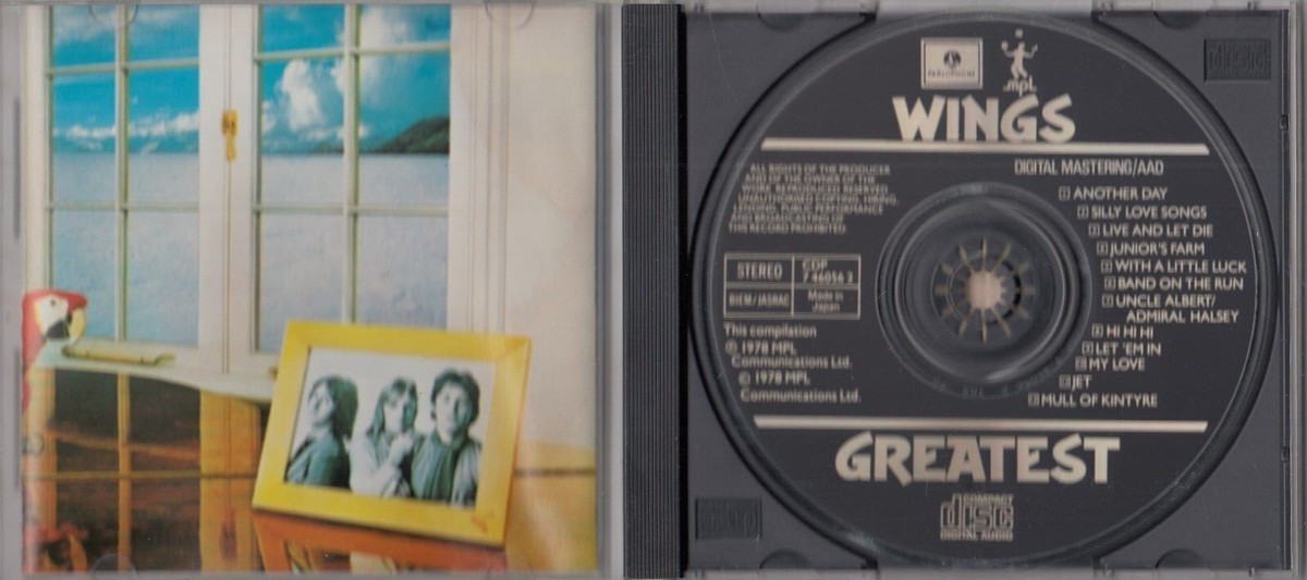 Paul McCartney/Wings - Wings Greatest CD CAPITOL EARLY JAPAN PRESS