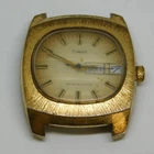 Vintage Timex Gold Tone Case Wind-up Analog Men's Watch