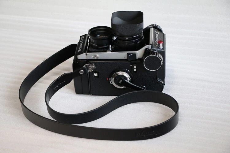 Black Leather Shoulder Neck Strap for Mamiya 645 M645 1000S C220F C330 C330S - Image 3 of 4