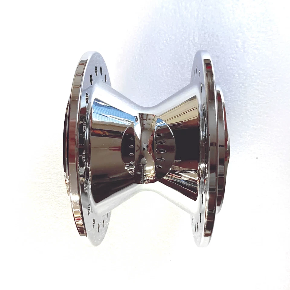 Buje delantero cromado apto para Harley Sportster Dyna Glide FX FXR 77-83 réplica 43600-78 Foto 3 de 3