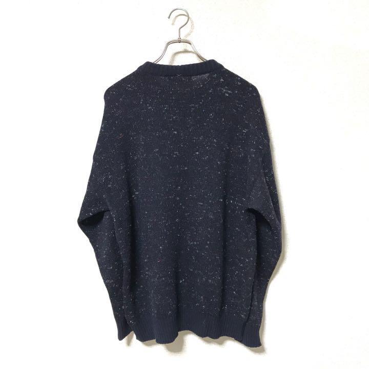 ICEBERG コットンセーター　made in Italy ICEBERG Sweater Vintage Made in Italy Wool Navy From Japan
