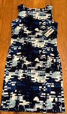 Mario Serrani Italy-Women's Stretch Sheath Dress-Sleeveless-#1113604-Size 10