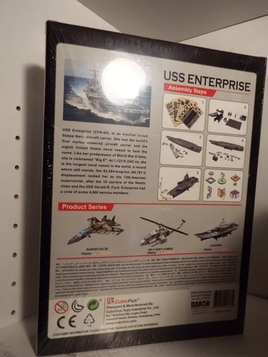 KIT MODELO CARTÓN EMPRESARIAL CUBIC FUN USS, 121 PIEZAS, SIN PEGAMENTO, FÁCIL MONTAJE - Imagen 2 de 2