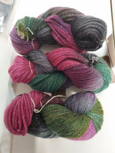 Set Of 3 Araucania ANDALIEN 80% Wool 20% Nylon 208 yds Each Aran Weight