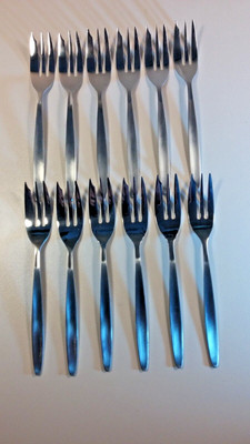 12 Stück Kuchengabeln 18/10 rostfrei No. 2889 Pattern 1 Doz. Cake Fork, NEU NEW