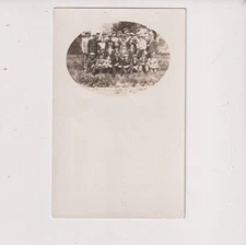 Postcard RPPC Real Photo Group Photograph AZO ca 1904-1918