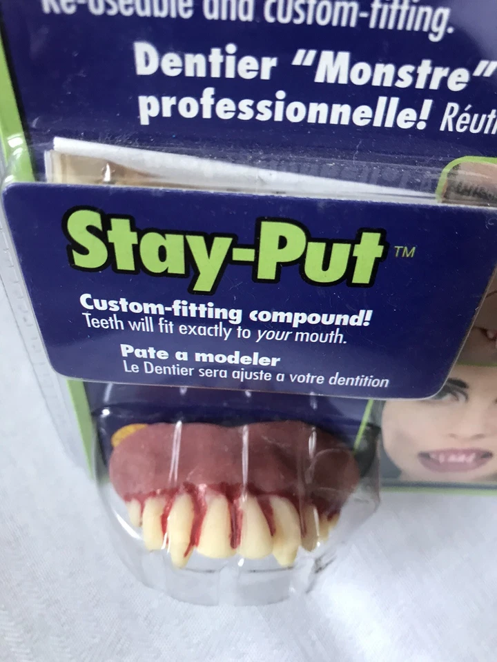 Монстр вампир страшный остаться-put зубные протезы костюм зубы Хэллоуин костюм аксессуар - Изображение 2 из 3