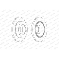 Ferodo Bremsscheiben Hinten Ø280 Mm Voll FüR Nissan Cabstar F24_ NT400 F24F