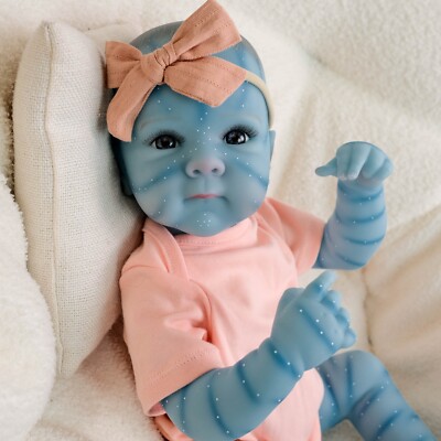 Lifelike Adorable 18'' Reborn Baby Dolls Full Vinyl Body Handmade Avatar Toy Gift