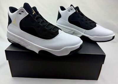 Jordan Max Aura 2 Basketball Shoes White/Gold/Black CK6636 107 Mens Sz NIB