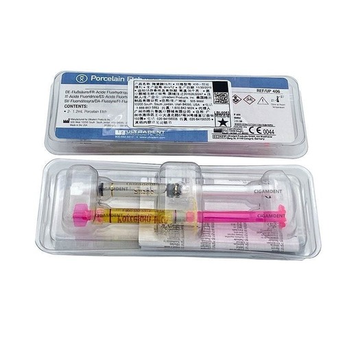 1Box Ultradent Porcelain Etch 9 Hydrofluoric Acid Silane Dental Veneer