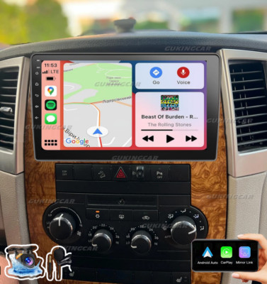 For 2005-2007 Jeep Grand Cherokee CarPlay Android 13 GPS Navi Car Stereo Radio