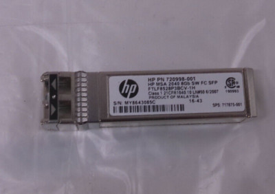 HP 720998-001 FTLF8528P3BCV-1H MSA 8GB SW FC SFP OPTICAL TRANSCEIVER W7-3