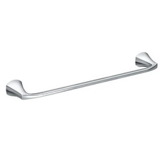 Moen Lindor 18-in Chrome Wall Mount Single Towel Bar Press  Mark Installation