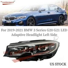 For 2019 2020 2021 BMW G20 330I M340I Left Drivers Side LED Headlight Adaptive