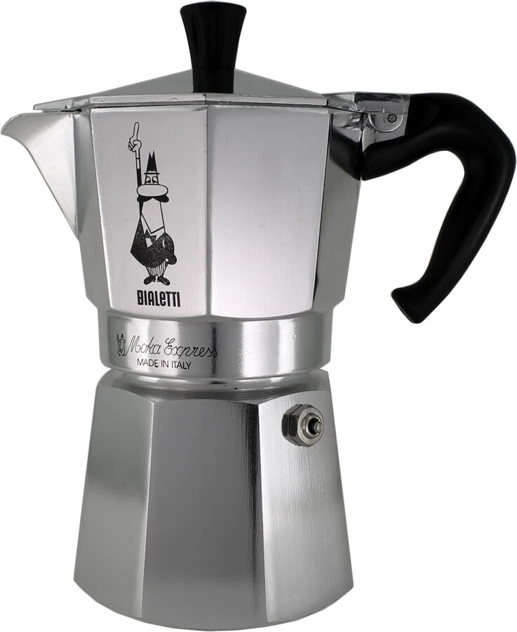Bialetti Moka Express 1-18 Cup Aluminium Stovetop Coffee Maker Percolator Pot - image 4 of 4