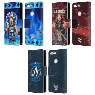 OFFIZIELLE WWE AJ STYLES LEDER BUCH GELDBÖRSE HÜLLE FÜR GOOGLE HANDYS
