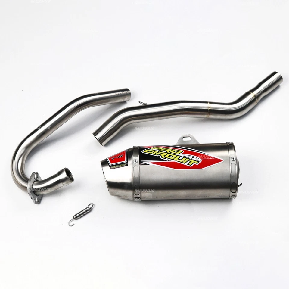 SET FULL SYSTEM EXHAUST MUFFLER RACING PIPE FOR KAWASAKI KLX110L-KLX110 (SILVER) Foto 2 de 4