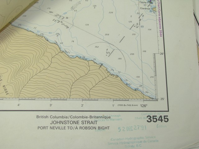 Nautical Marine Navigation Chart Set - Southern British Columbia - 7 ...