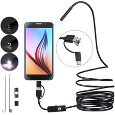5M USB LED HD Inspektion Wasserdicht Endoskop Kamera 5,5mm für Android Handy PC