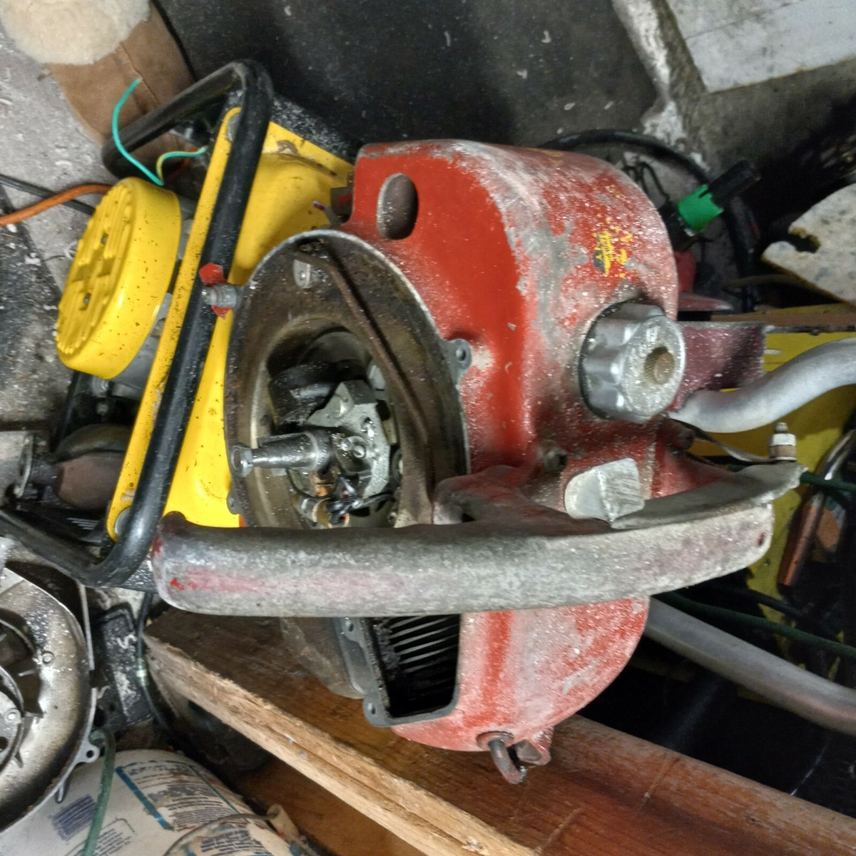 antique chainsaw,red,1950'S,brand is mall,good condition.. | eBay