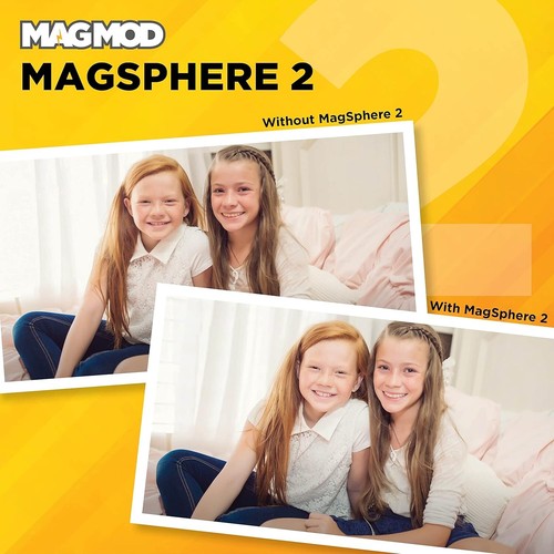 MagSphere 2 Flash Modifier - Versatile Magnetic Light Diffuser for Photographers - Picture 7 of 8