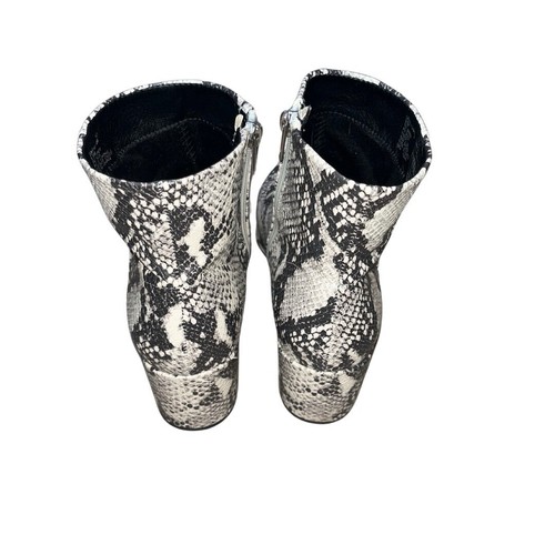 Madden Girl Snake Skin Print Dafni Heeled Pointy Toed Boots Women Size 9.5 - Picture 3 of 5