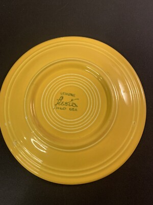 Vintage Fiesta ware Yellow (1936-1969) Salad/Dessert Plate (7 3/8 