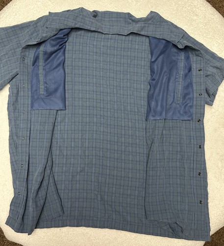 5.11 Conceal Carry Shirt Mens 2XL Blue Snap Button Up Tactical Series Utility - Bild 5 von 14